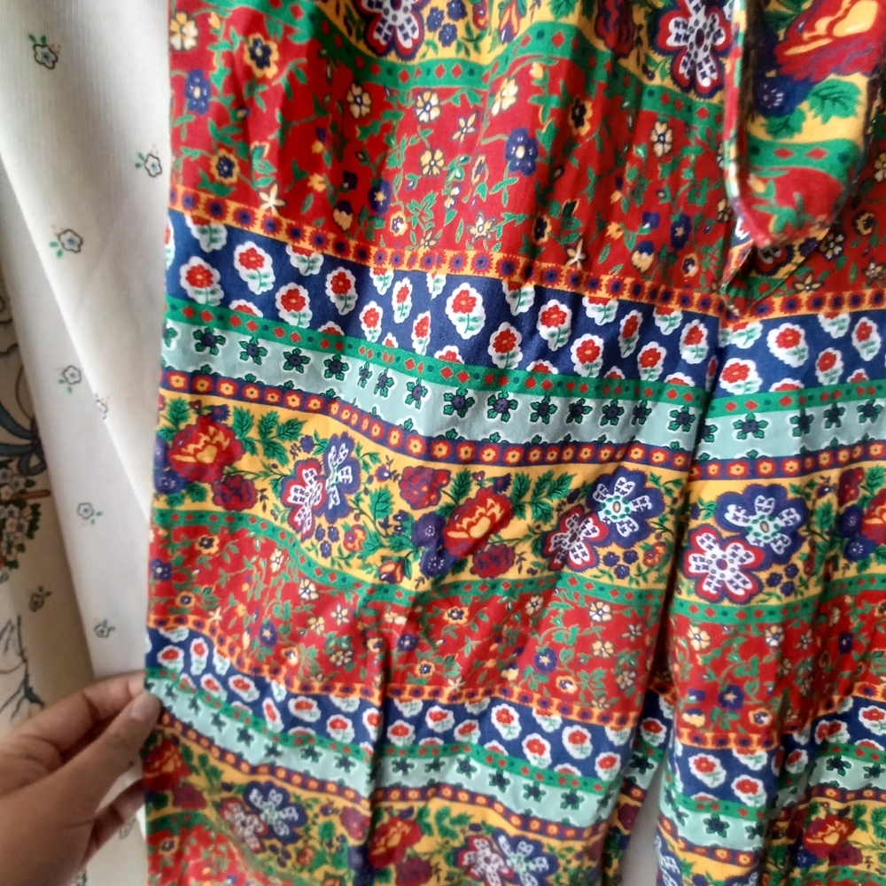 Boho Maximalist Summer Colorful Patterned Pants - Picture 6 of 6